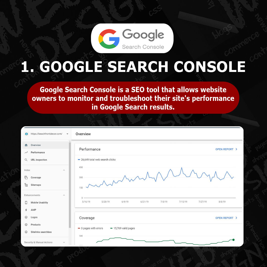 Google search console overview image