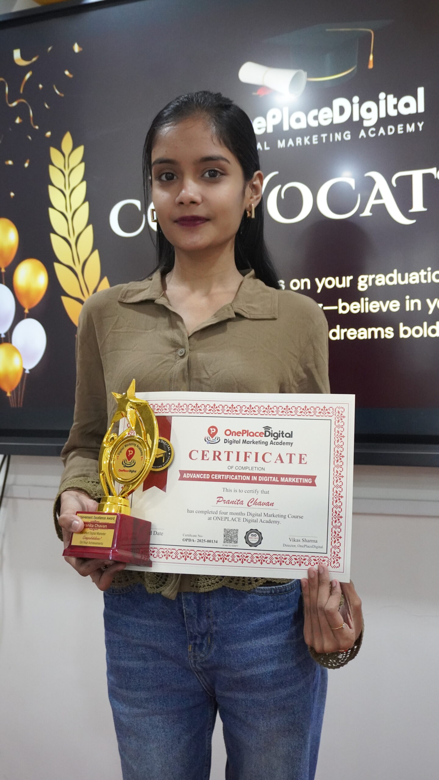Student Life 16 Pranita - OnePlace Digital Marketing Graduate