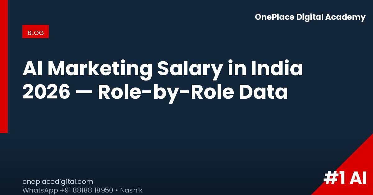 AI Marketing Salary In India 2026 — Role-by-Role Data | ONEPLACE DIGITAL