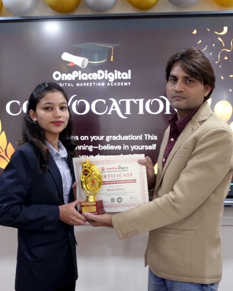 OnePlace Digital Academy student certification convocation - Digital Marketing Course Nashik