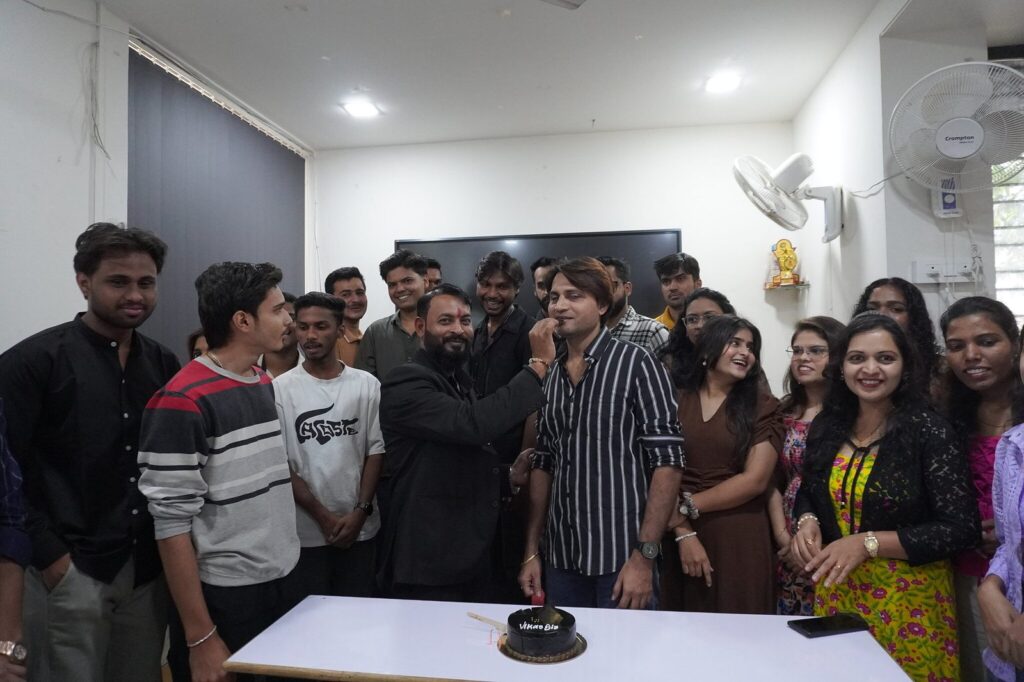 Cake cutting celebration with the OnePlace Digital Academy batch in Nashik