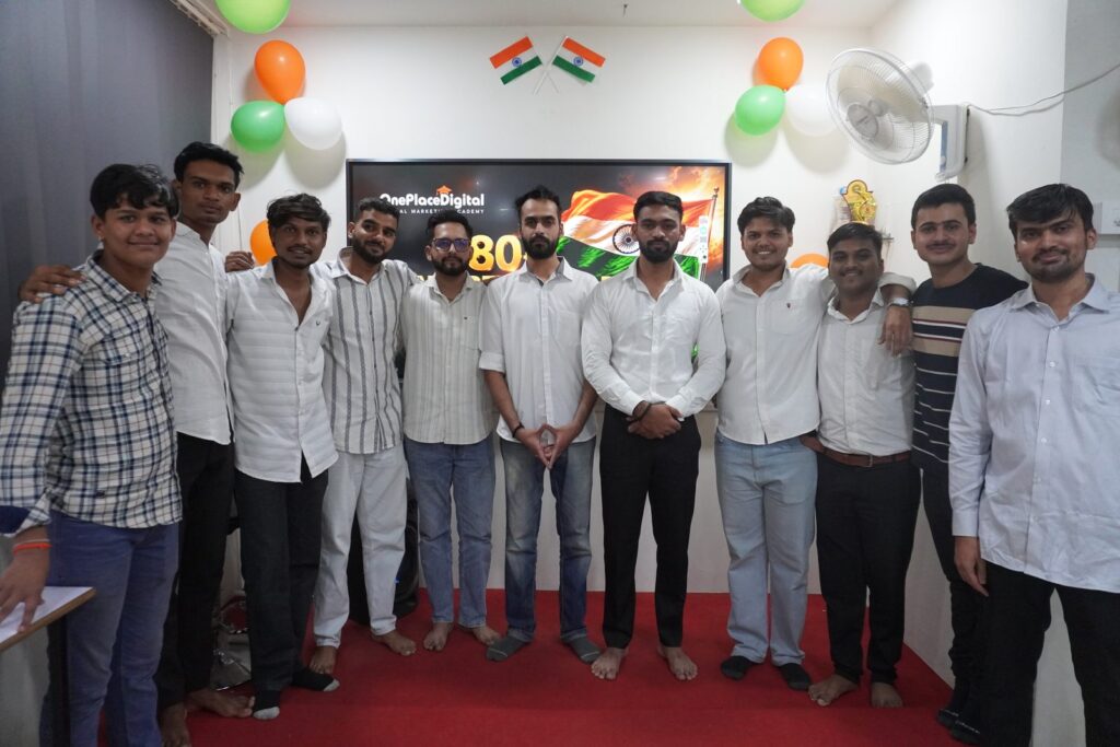 OnePlace Digital Academy students group photo on Independence Day