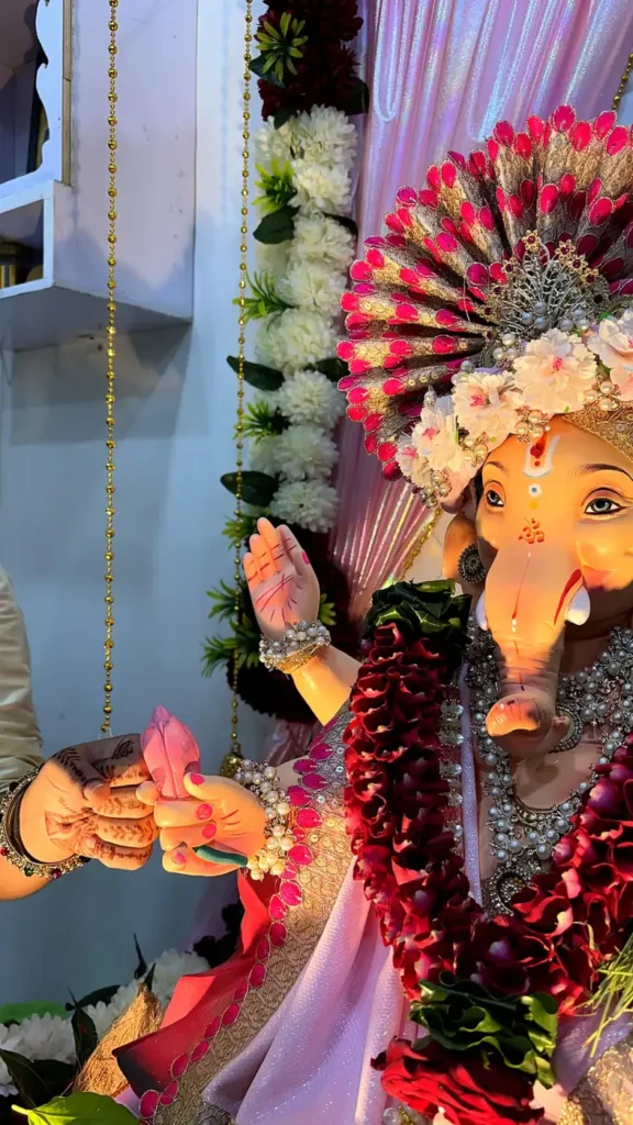 Ganpati Bappa idol at the OnePlace Digital Academy campus