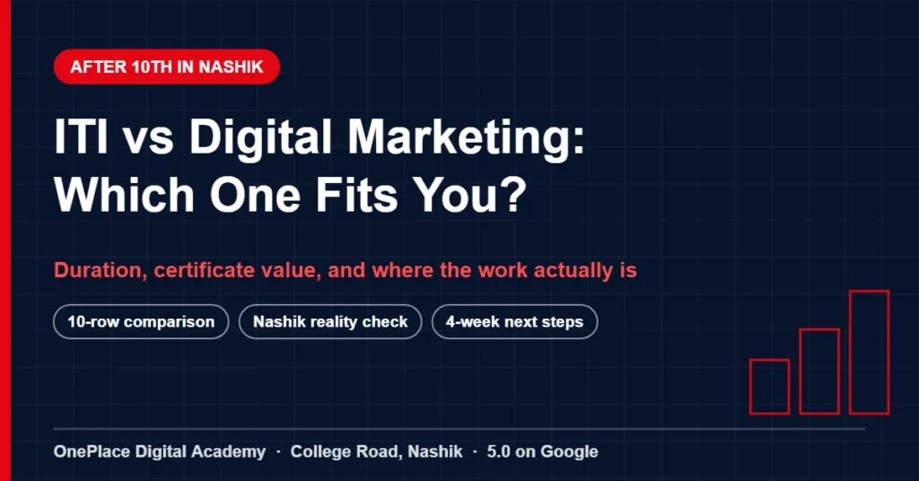 ITI vs Digital Marketing After 10th in Nashik: An Honest 2026 Comparison 7 ITI or digital marketing after 10th in Nashik — comparison guide for students 2026